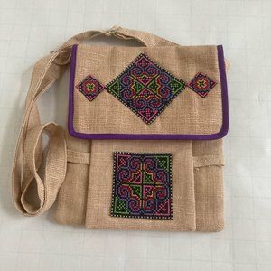 Small Tribal Aztec Soft Adjustable Crossbody Shoulder Bag